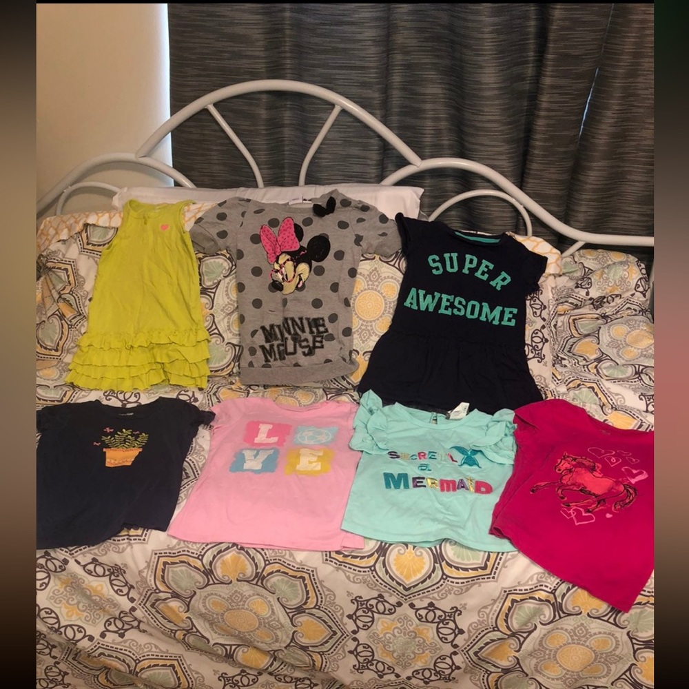 Girls 5 summer lot shirts
